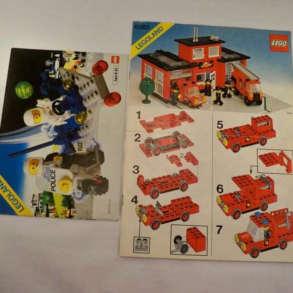 Vintage LEGOLAND *6382 Fire station Assembly & Other Booklets - Picture 1 of 6